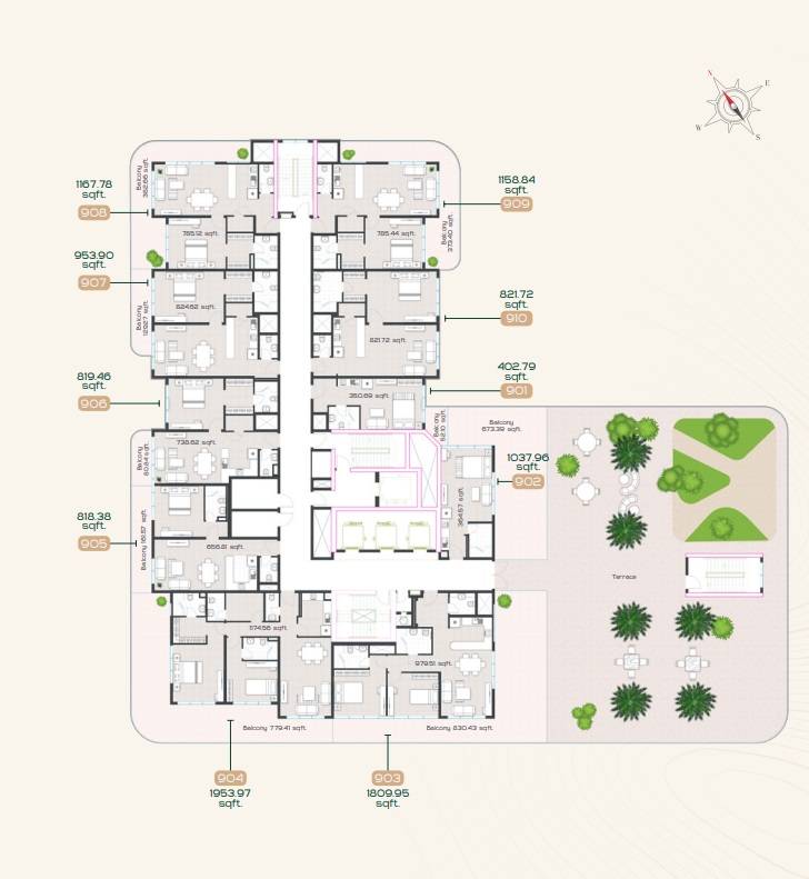 General plan – Radiant Garden Towers#4