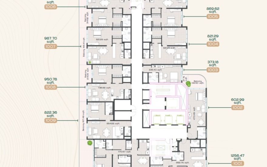 Site plan – Radiant Garden Towers