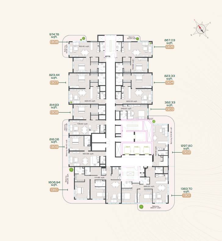 General plan – Radiant Garden Towers#6