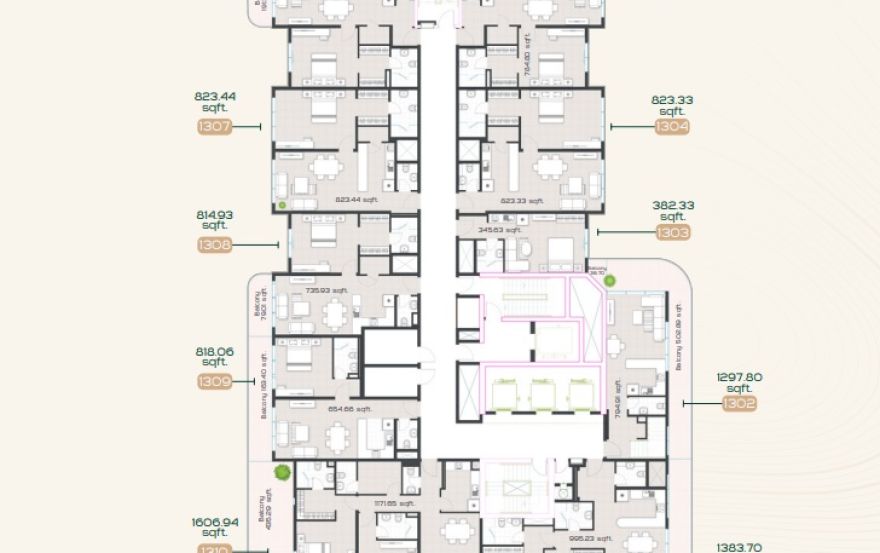 Site plan – Radiant Garden Towers