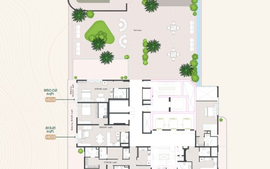 Site plan – Radiant Garden Towers