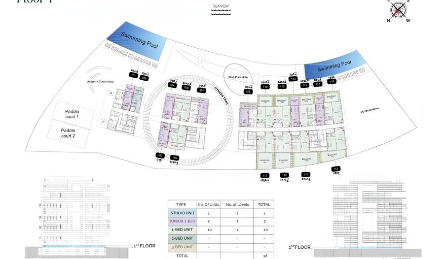 Plans Radiant Marina Towers