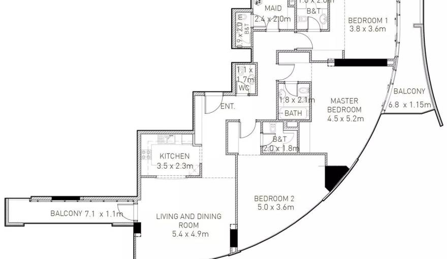 Plans Julphar Residence Tower