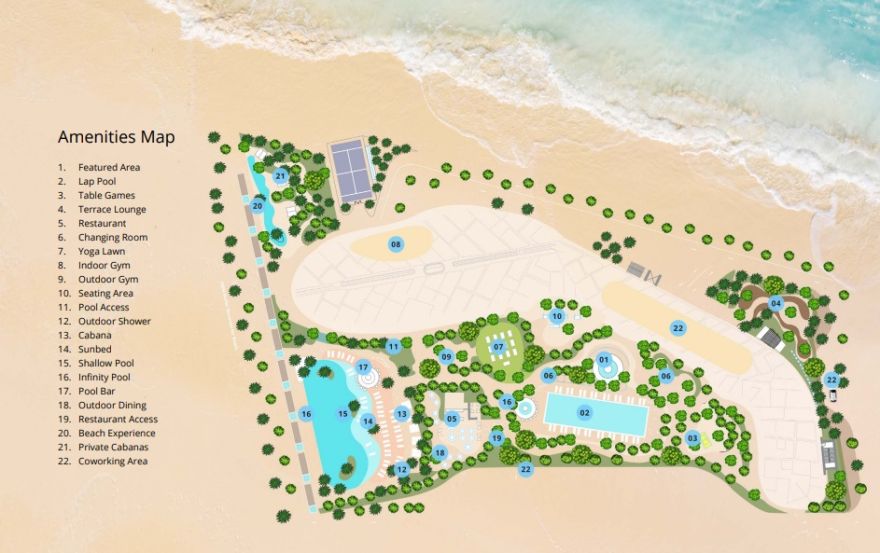 Site plan – The Beach Residences