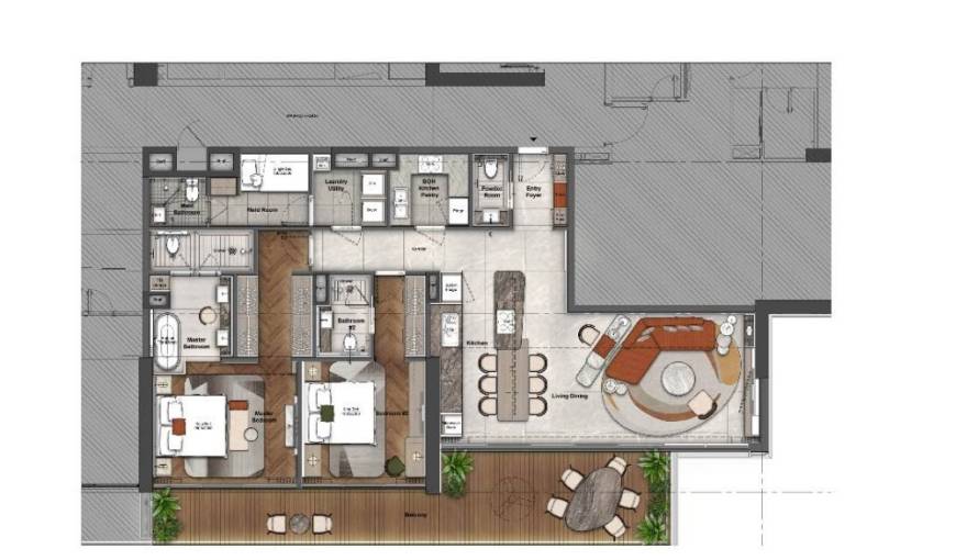 Plans Mas Barsha Residency