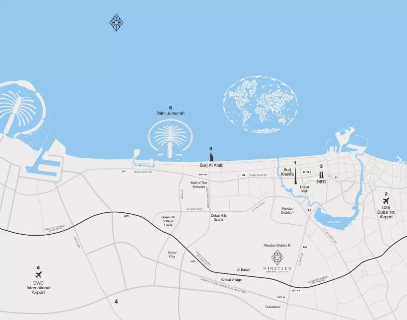 General plan – Nineteen Riviera Lagoon#1