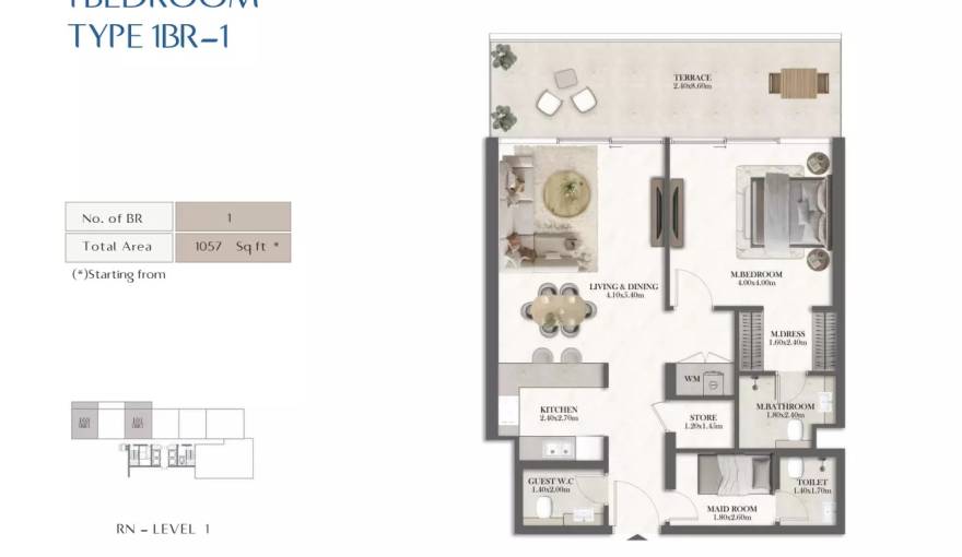 Plans Rotana Residences