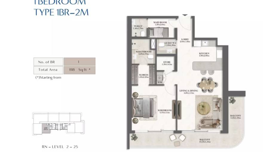 Plans Rotana Residences