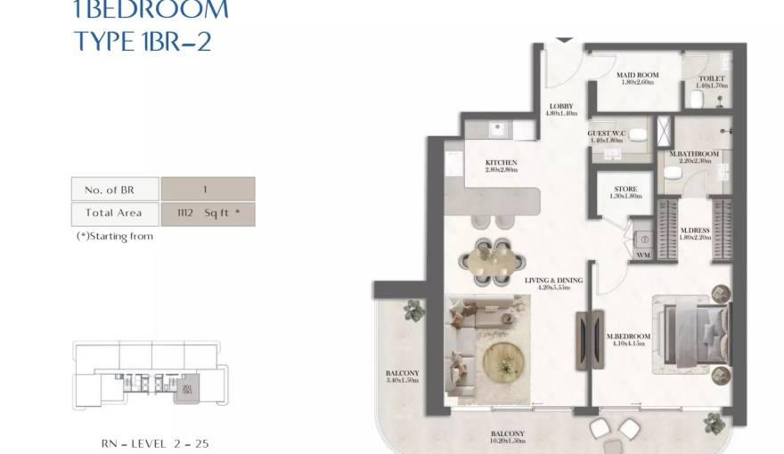 Plans Rotana Residences