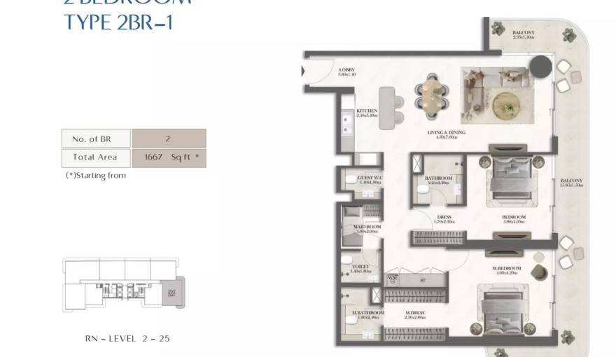 Plans Rotana Residences