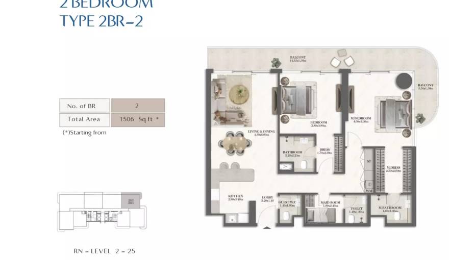 Plans Rotana Residences