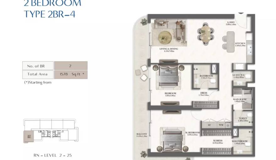 Plans Rotana Residences