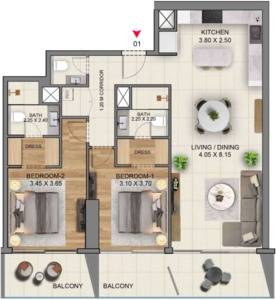 Plans Marriott Residences JLT #3