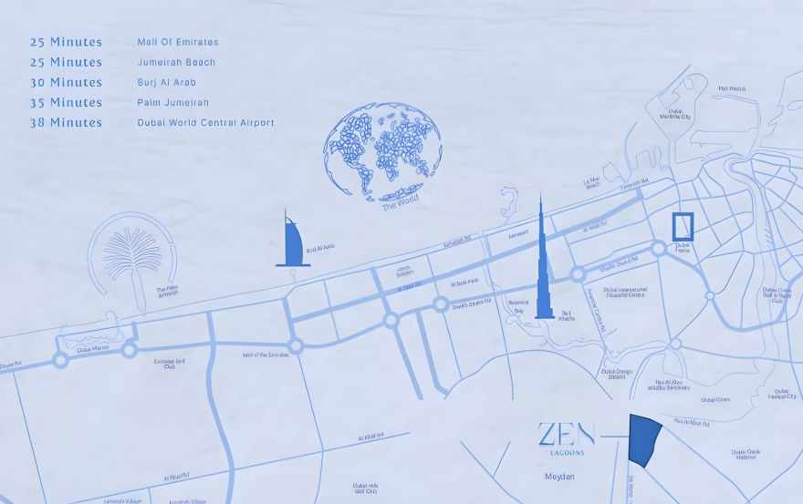 Site plan – Zen Lagoons