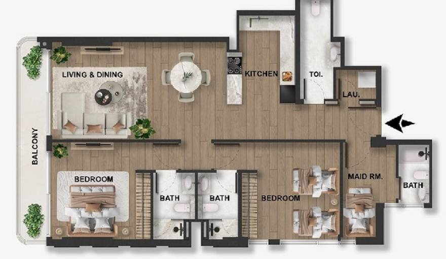 Plans Blue Marina Residence