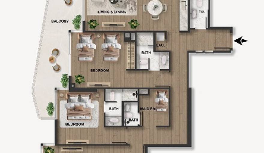 Plans Blue Marina Residence