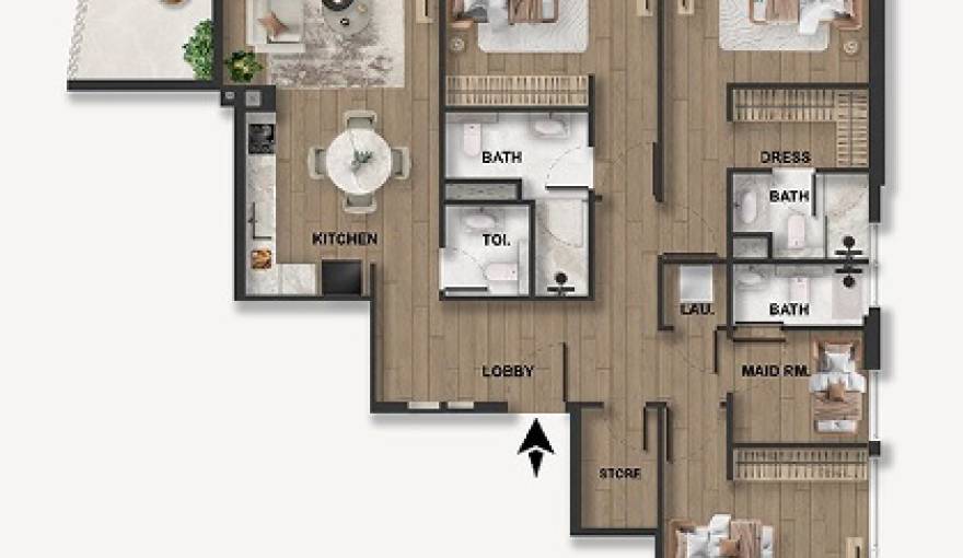 Plans Blue Marina Residence