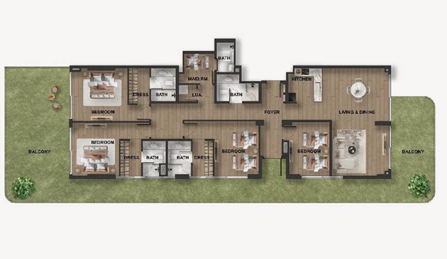 Plans Blue Marina Residence