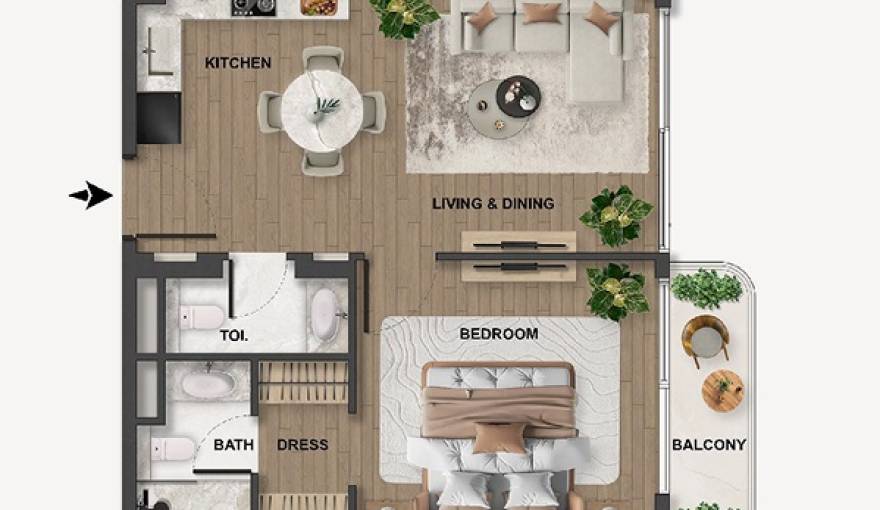 Plans Blue Marina Residence