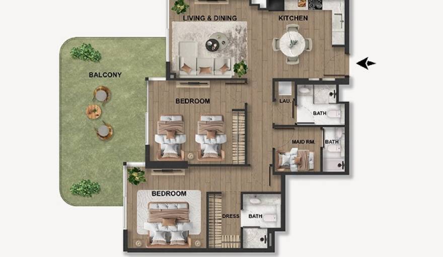 Plans Blue Marina Residence