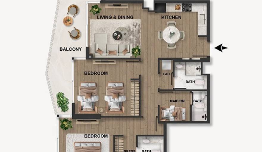 Plans Blue Marina Residence