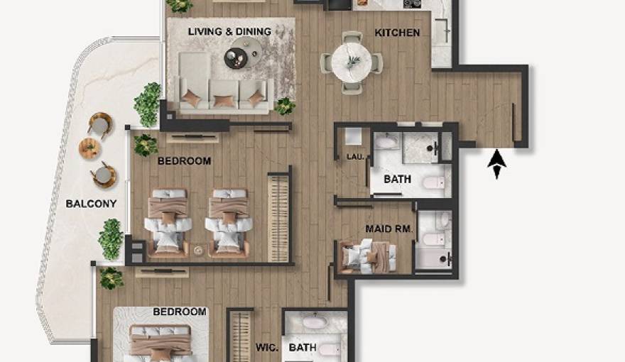 Plans Blue Marina Residence