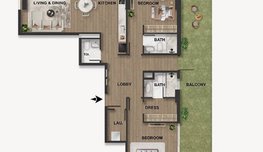 Plans Blue Marina Residence