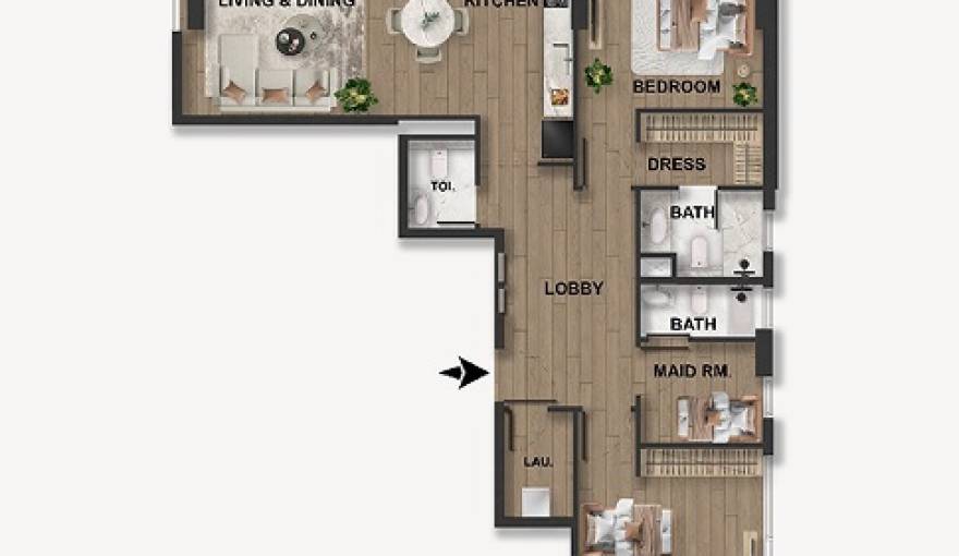 Plans Blue Marina Residence