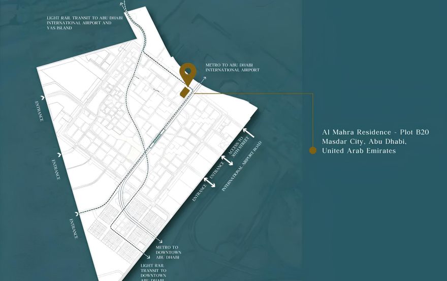 Site plan – Al Mahra Residence
