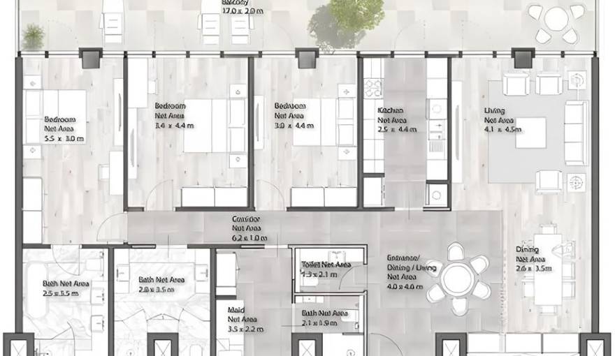 Plans Yas Beach Residence