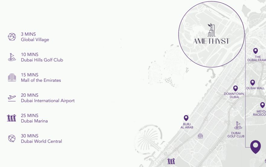 Site plan – Amethyst By Siroya