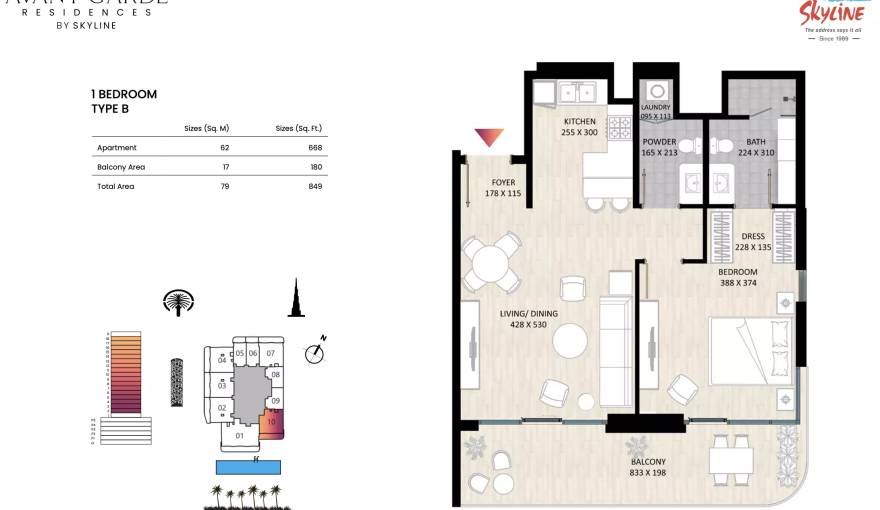 Plans Avant Garde Residences 1