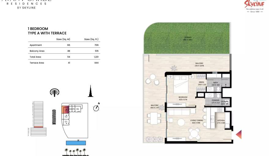 Plans Avant Garde Residences 1