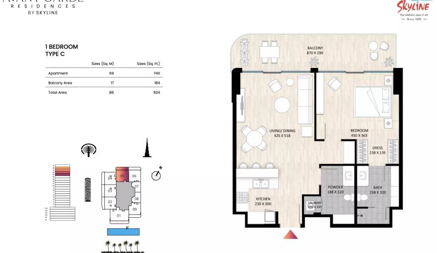 Plans Avant Garde Residences 1