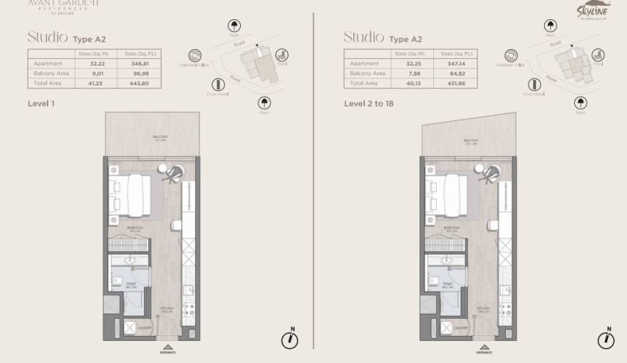 Plans Avant Garde Residences 2