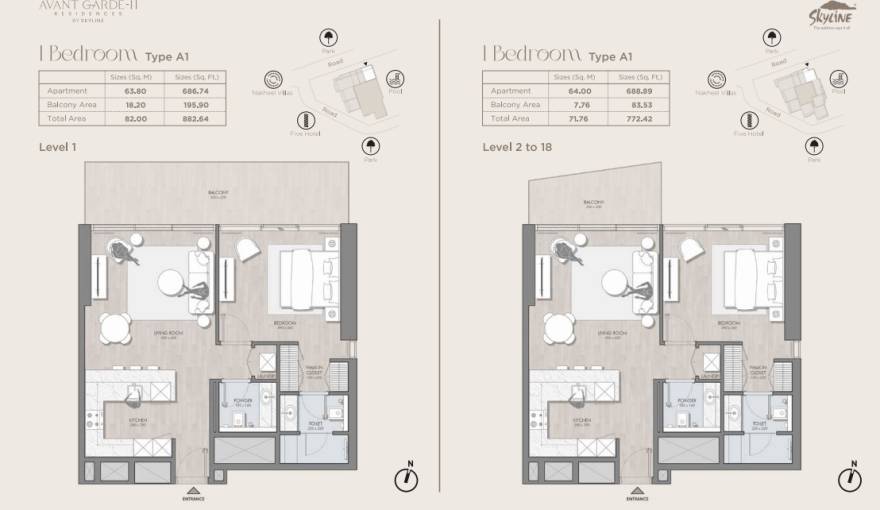 Plans Avant Garde Residences 2
