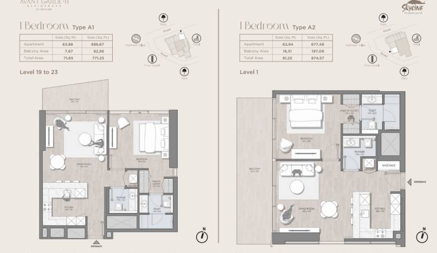 Plans Avant Garde Residences 2