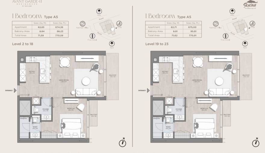 Plans Avant Garde Residences 2