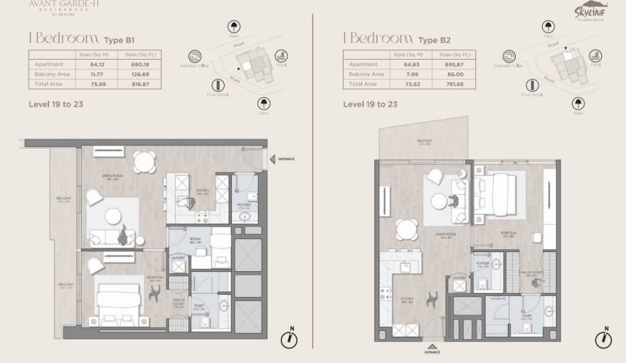 Plans Avant Garde Residences 2