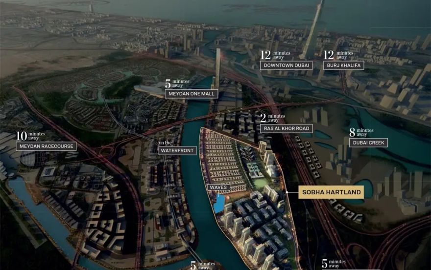 Site plan – Sobha Hartland Waves
