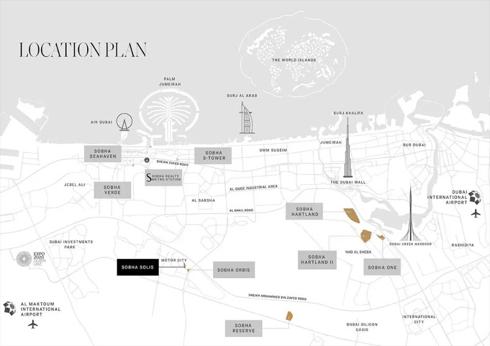 General plan – Sobha Solis#1