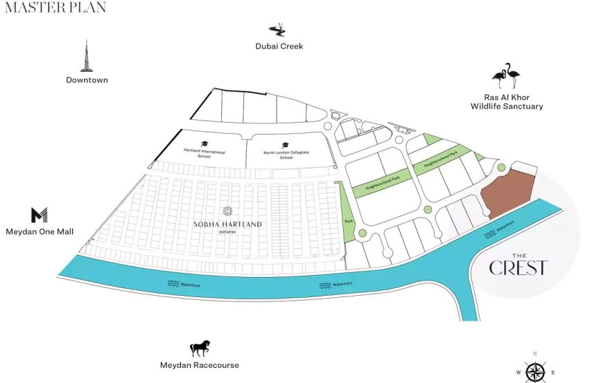 Site plan – The Crest Tower D