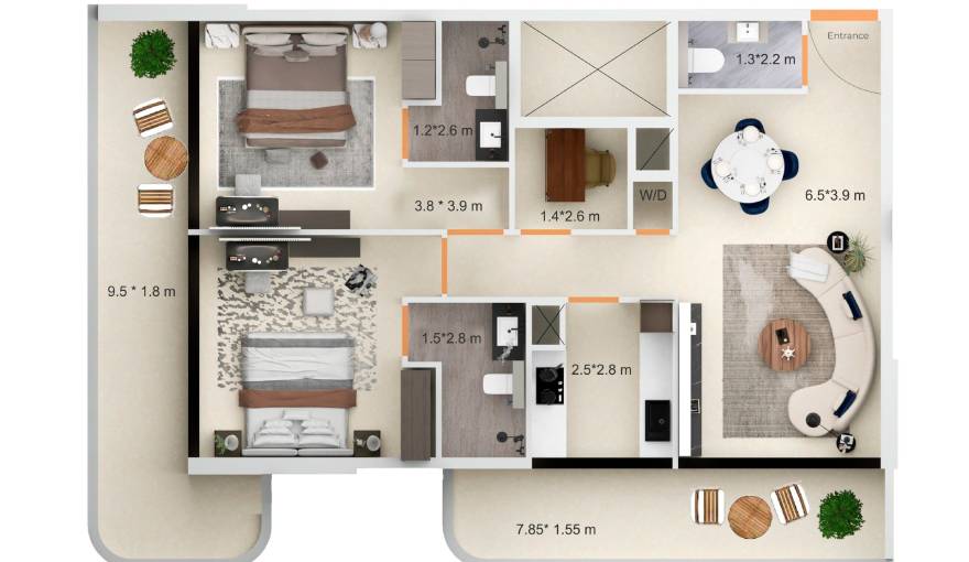 Plans Symbolic Zen Residences