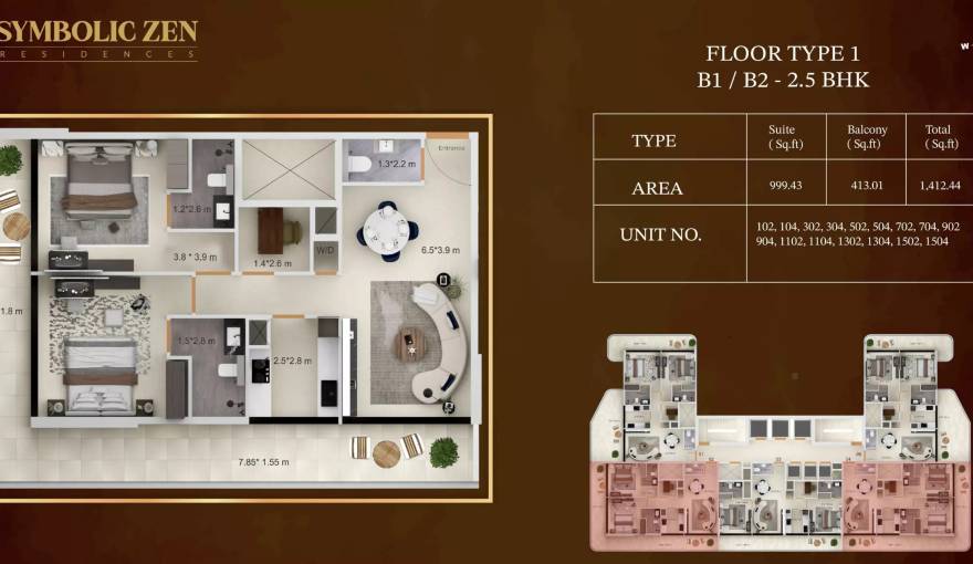Plans Symbolic Zen Residences