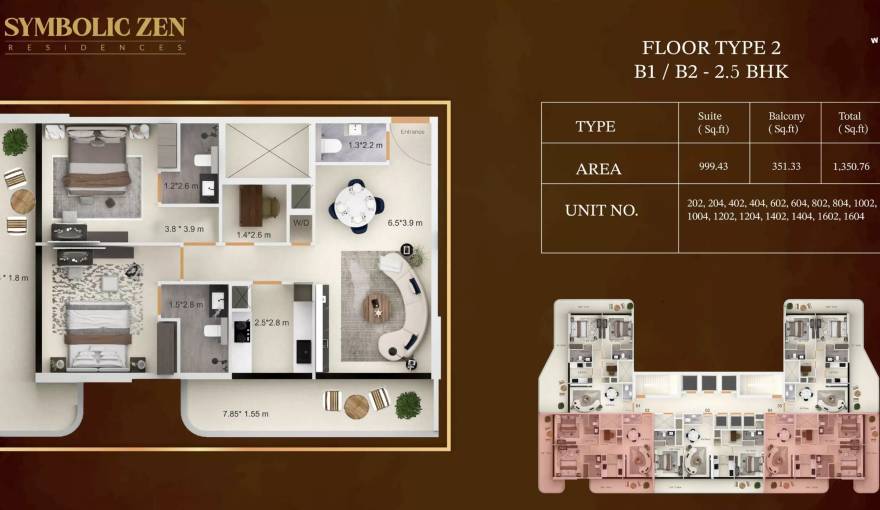 Plans Symbolic Zen Residences