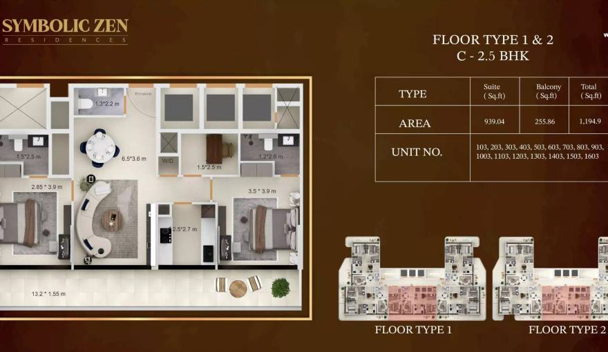 Plans Symbolic Zen Residences