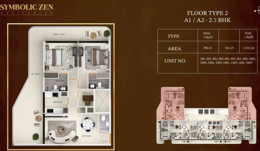 Plans Symbolic Zen Residences
