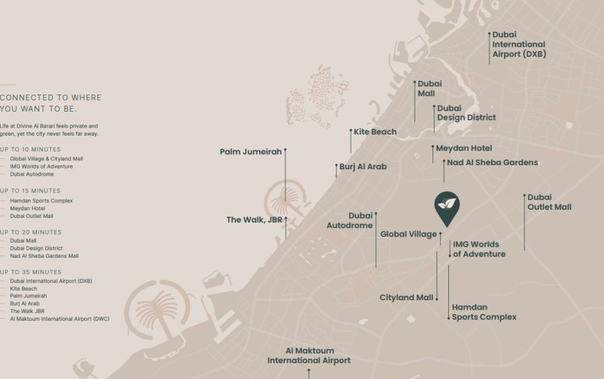 Site plan – Divine Al Barari