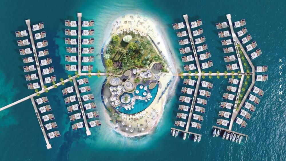 General plan – Floating Seahorse Villas#1
