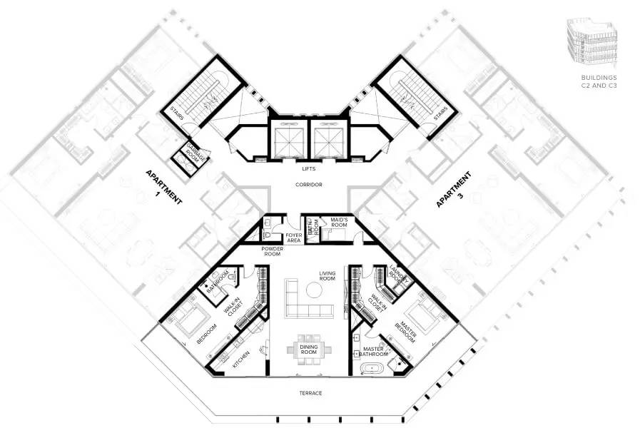 Plans Ritz-Carlton Residences #3